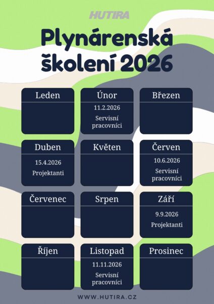 Termíny plynárenských školení pro rok 2026 jsou již vypsány